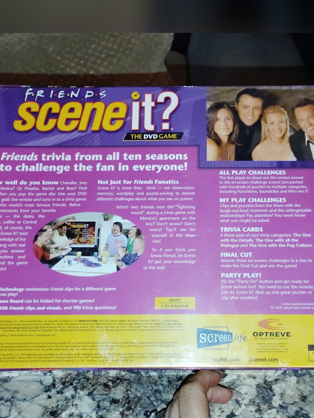 FRIENDS Scene It? DVD Game - '90S Nostalgic Friends TV Show Brand New Sealed - Picture 4 of 4